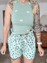 PUCKBAG|SHORTS|MINTDOTS