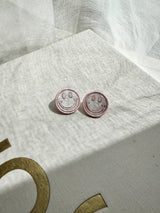 SMILEY|OHRHÄNGER| PERLMUTT