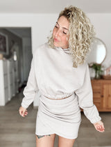 WRAPY| SWEAT|BEIGEGRAU