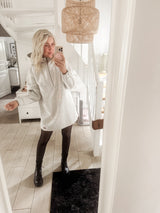 URBAN|HOODIEKLEID|hellgrau