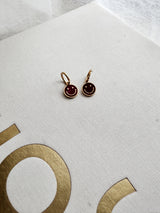 SMILEY|OHRHÄNGER| BURGUNDY