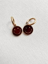 SMILEY|OHRHÄNGER| BURGUNDY