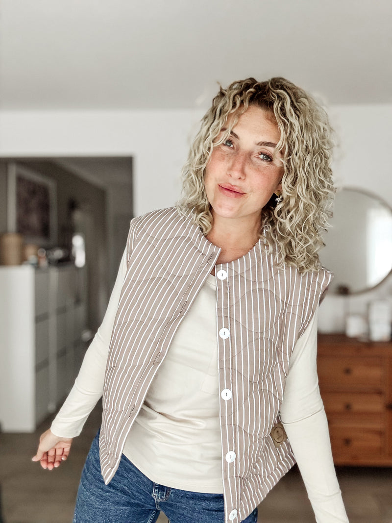 JILAY| WESTE|STRIPEBEIGE