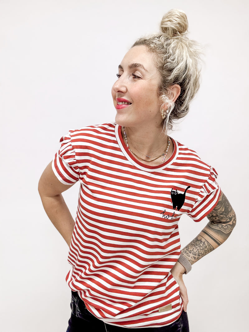 HERMINE | SHIRT|XMASCATredstripes