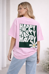 SHIRT|HAPPY|Greenpink