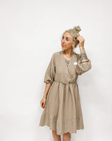 KYLAPLUS| KLEID| MUSSELINbeige