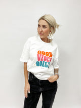 OVERSIZESHIRT| ONLYGOODVIBES | WHITE