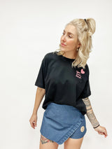 LOVED| CROPPEDSHIRT| BLACK