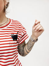 HERMINE | SHIRT|XMASCATredstripes