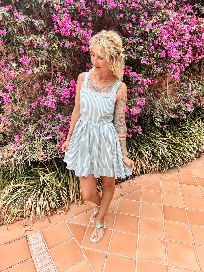 FLOER|LATZKLEID|Jeansstripes