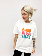 OVERSIZESHIRT| ONLYGOODVIBES | WHITE