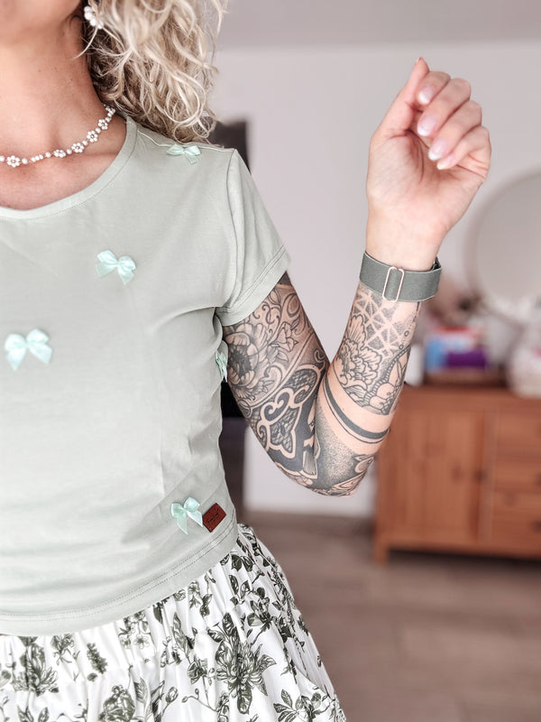 SUE|SHIRT|Schleife|mint
