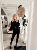 NIA | Hemdbluse | Musselin| schwarz