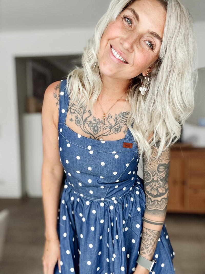 FLOER|LATZKLEID|Jeansdots