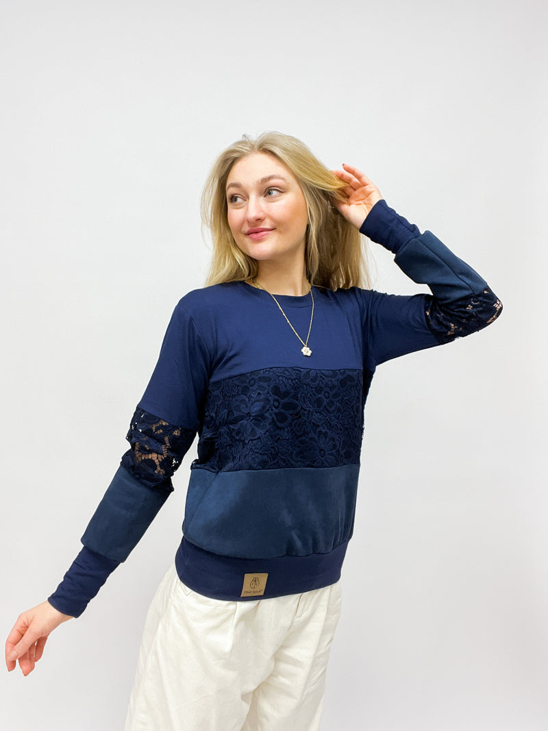 TILDA | Pullover | Velourleder