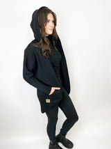 CRUMBY| CAPE | BLACK UNI | French terry