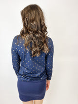 HERZENSSACHE| KLEID | navy Gold