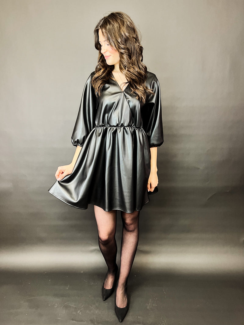 KYLA| Kleid | Kunstleder